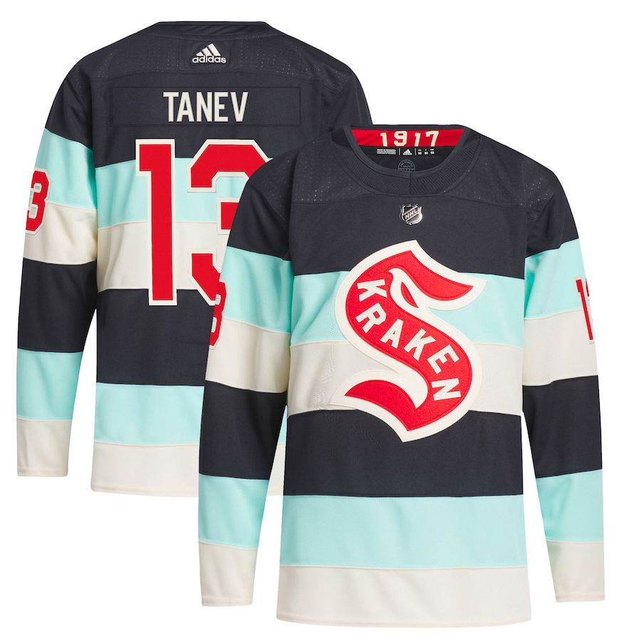 Men Seattle Kraken #13 Brandon Tanev adidas Deep Sea Blue 2024 NHL Winter Classic Primegreen Authentic Player Jersey->more nhl jerseys->NHL Jersey